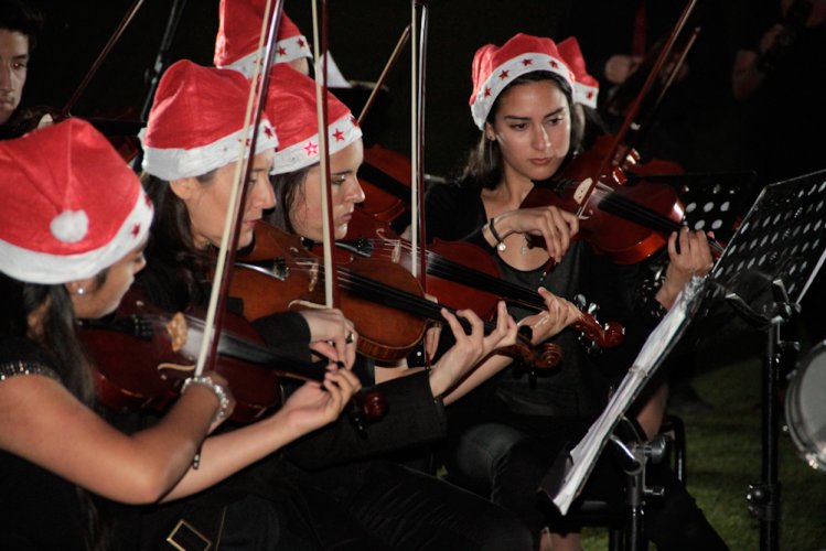 Exitoso concierto navideño en Punitaqui regalaron jóvenes de bandas y orquestas apoyadas por el Gobierno Regional