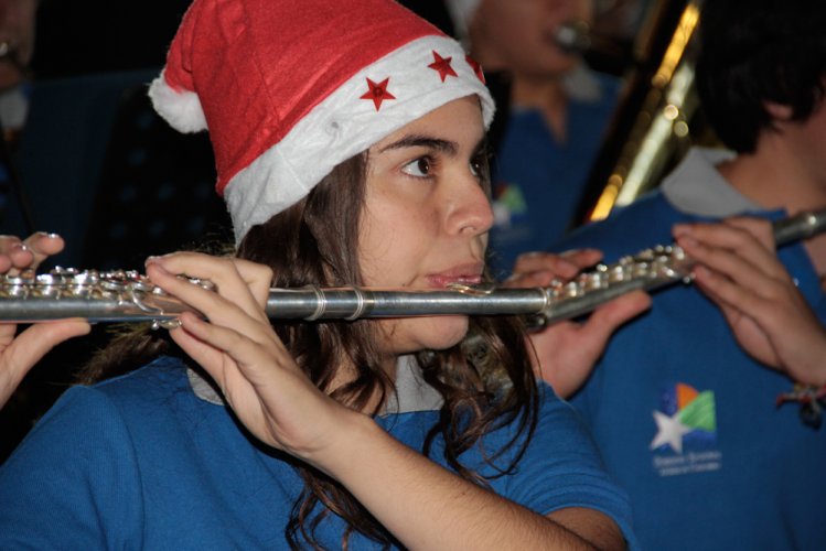 Exitoso concierto navideño en Punitaqui regalaron jóvenes de bandas y orquestas apoyadas por el Gobierno Regional