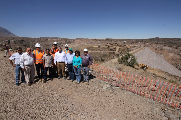 Más de un 70% de avance presenta embalse Valle Hermoso de Combarbalá