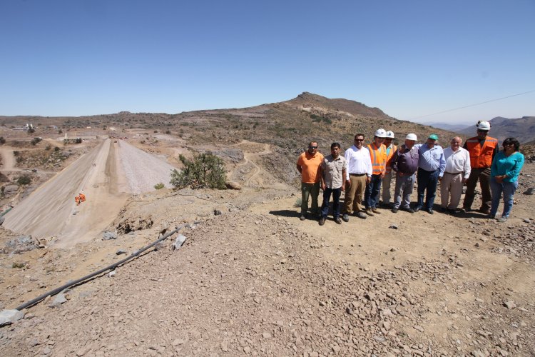 Más de un 70% de avance presenta embalse Valle Hermoso de Combarbalá