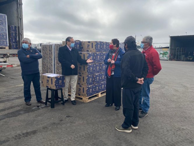 Hacen entrega de 2.950 cajas con alimentos al gremio de transportistas de Coquimbo