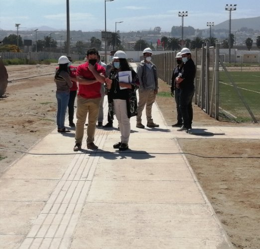 Consejeros Regionales inspeccionan el avance de obras del Complejo Deportivo Las Vegas Sur