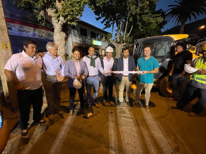 En Illapel se inicia la construcción de lo que será la remozada Avenida Ignacio Silva