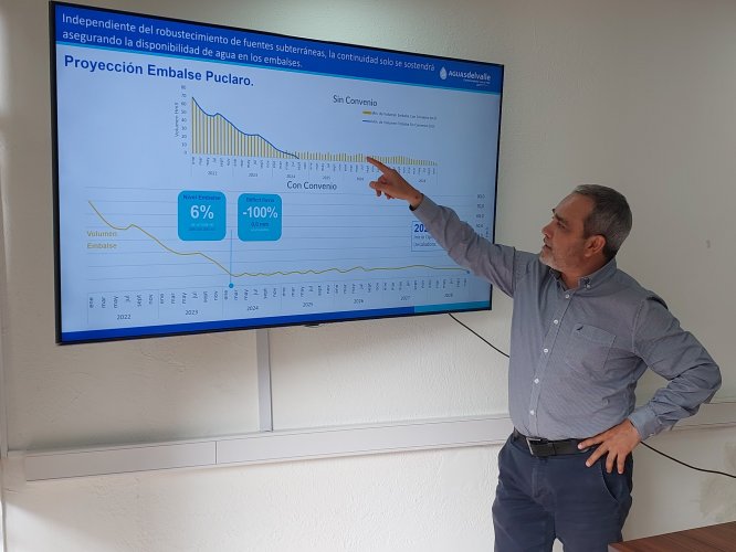 Aguas del Valle expone preocupante situación respecto del abastecimiento de agua potable para la comuna de Ovalle