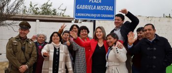 Inauguran plaza Gabriela Mistral en el sector de Tierras Blancas de Coquimbo